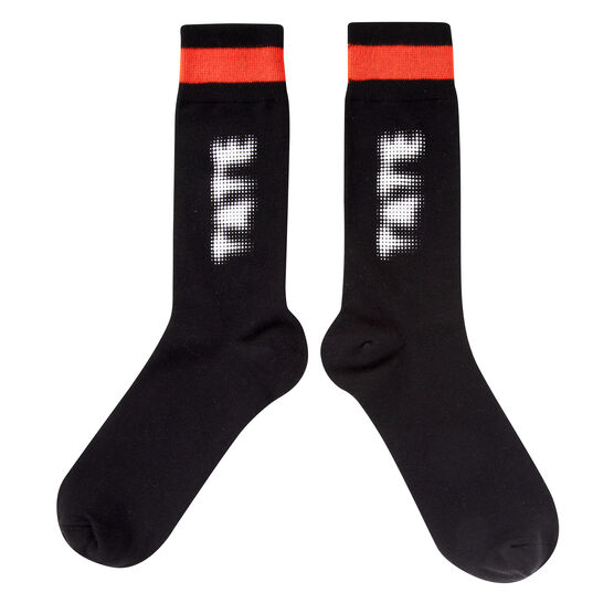 Tate black and orange socks